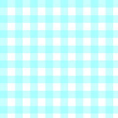 Plaid check pattern in blue and white. Seamless fabric texture print.