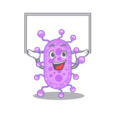 Mascot design of mycobacterium lift up a board