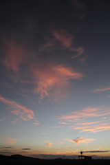 Fototapeta premium sky in sunset with mixed of colors