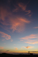 sky in sunset  with mixed of colors
