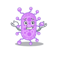 A picture of grinning mycobacterium cartoon design concept