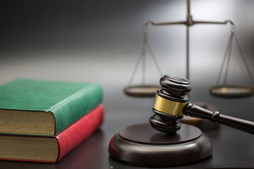 Gavel, scales of justice 