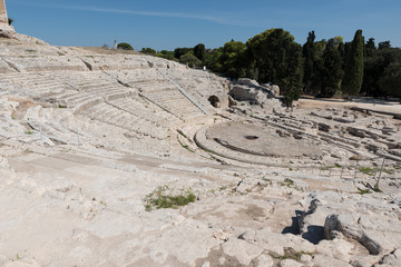 Greek amphitheater Syracuse in Sicily