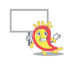 An icon of azorhizobium caulinodans mascot design style bring a board