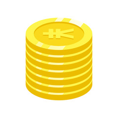 The best Yen/yuan coin icon, illustration vector. Suitable for many purposes.