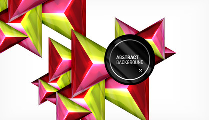 Triangle geometric vector abstract background