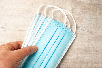 Surgical masks for batterical protection