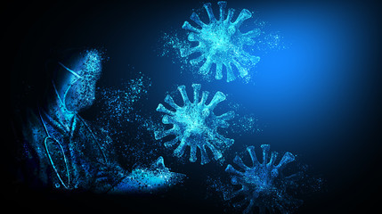 The concept of the new 3D  coronavirus 2019