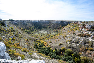 Pulo di Altamura is a karst sinkhole located on the Murge plateau, Altamura, Apulia (Puglia), Italy