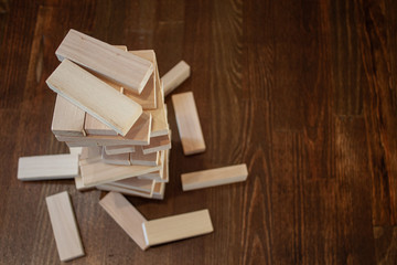 A tower of sticks, a board game for friends