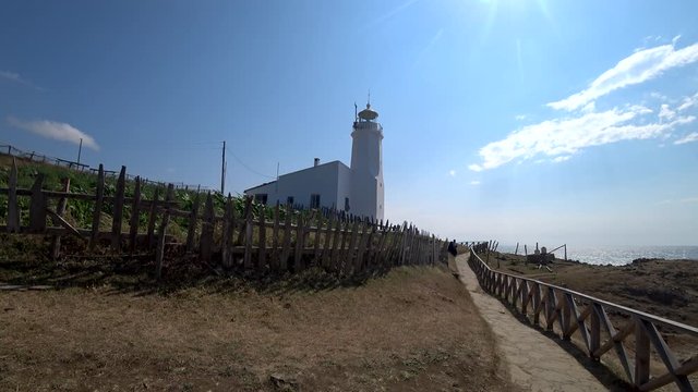The Northernmost point of Turkey in inceburun, overlooking Blacksea in Karadeniz, Sinop, Turkey