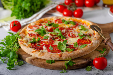 Pizza margherita homemade