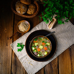 krupnik a delicious Polish barley soup