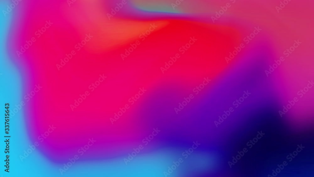 Poster trendy fluid blurred gradient background loop animation. colorful abstract liquid 3d shapes vibrant 