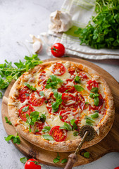 Pizza margherita homemade