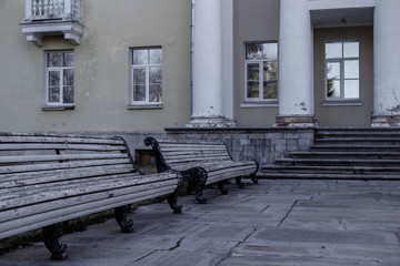 Fototapeta na wymiar benches