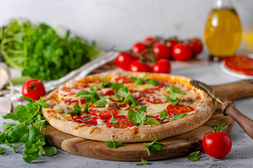 Pizza margherita homemade