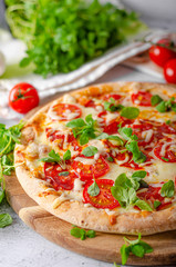 Pizza margherita homemade