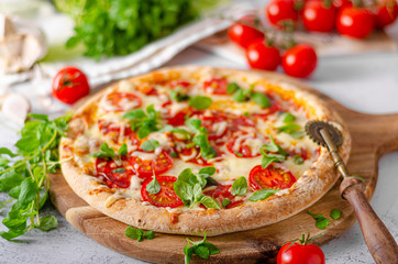 Pizza margherita homemade