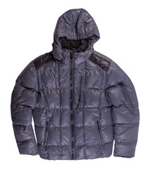 Men's jacket in a hood isolated on a white background. Windbreaker jacket © vitalily_73