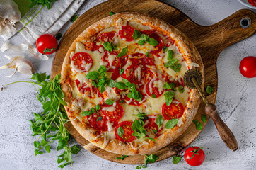 Pizza margherita homemade