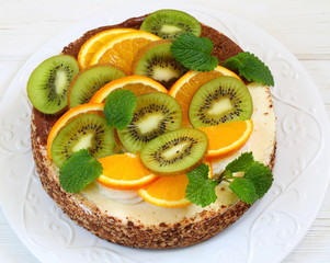 Kiwi and Orange Fruit Cake