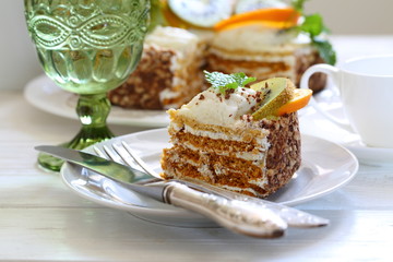 Kiwi and Orange Fruit Cake