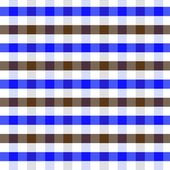Blue beige diagonal check seamless fabric texture. Vector illustration.