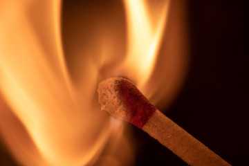 match on fire