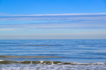 Obraz premium Bord de mer en Italie par un jour d'hiver ensoleillé