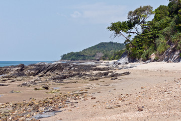 Beautiful Rocky Beach at Koh Lanta, Thailand, Asia
