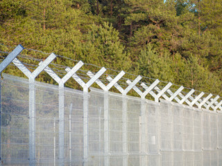 Security Fence In Prison