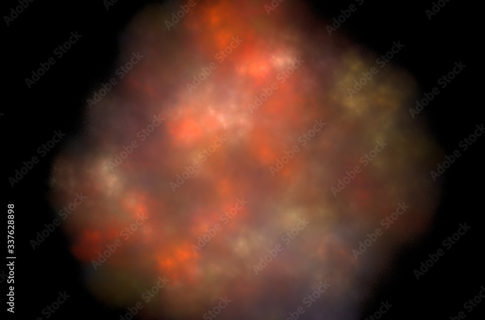 Poster 3d banner on black backdrop. abstract artistic background. graphic design pattern. abstract fractal 