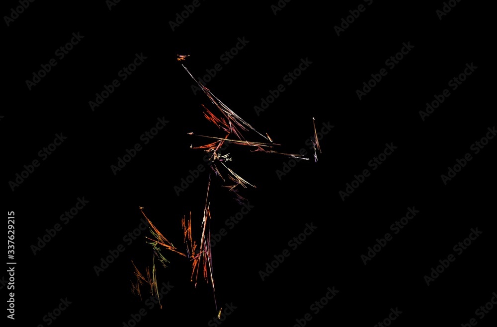 Poster 3d banner on black backdrop. abstract artistic background. graphic design pattern. abstract fractal 