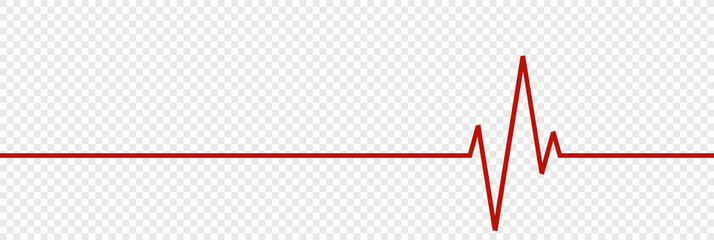 Red heartbeat line icon. vector eps 10 © vadymstock