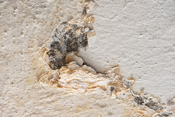 Old vintage wall in paint and patina