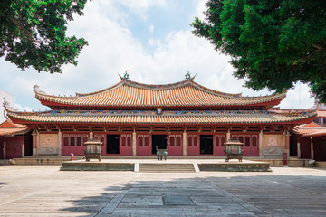 The Confucian Temple in Quanzhou, China. An old 500-year-old building.