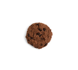 cookie chocolate on isolated white background