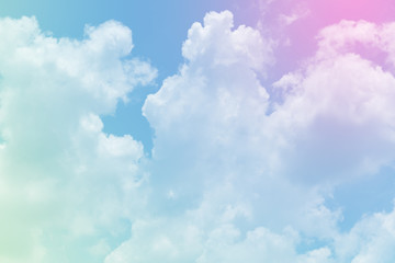 cloud background with a pastel colour