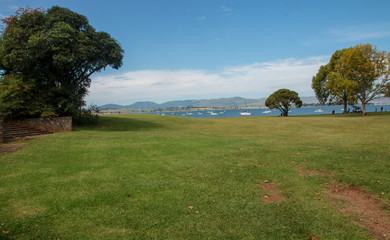 Fototapeta premium Yachts in their Moorings on the Extensive Midmar Dam