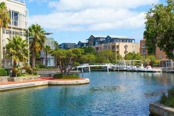 Buildings on the waterfront of Victoria & Alfred, Cape Town, South Africa.
