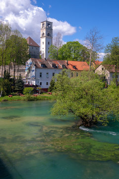  Cascades on the Una River in Bihac, Bosnia and Herzegovina