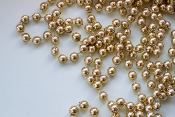 Costume jewelry on a white background. Women's jewelry