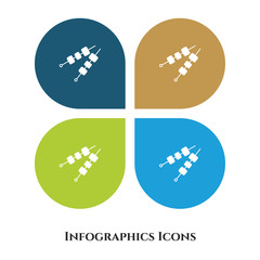 Vector Illustration icon for all purpose. Isolated on 4 different backgrounds.