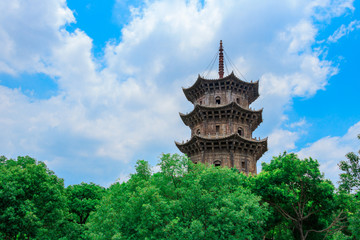 Kaiyuan Temple, Quanzhou, China. Ancient buildings with a history of 1000 years.