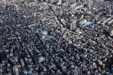Fototapeta premium The view of cityscape in Tokyo, Japan