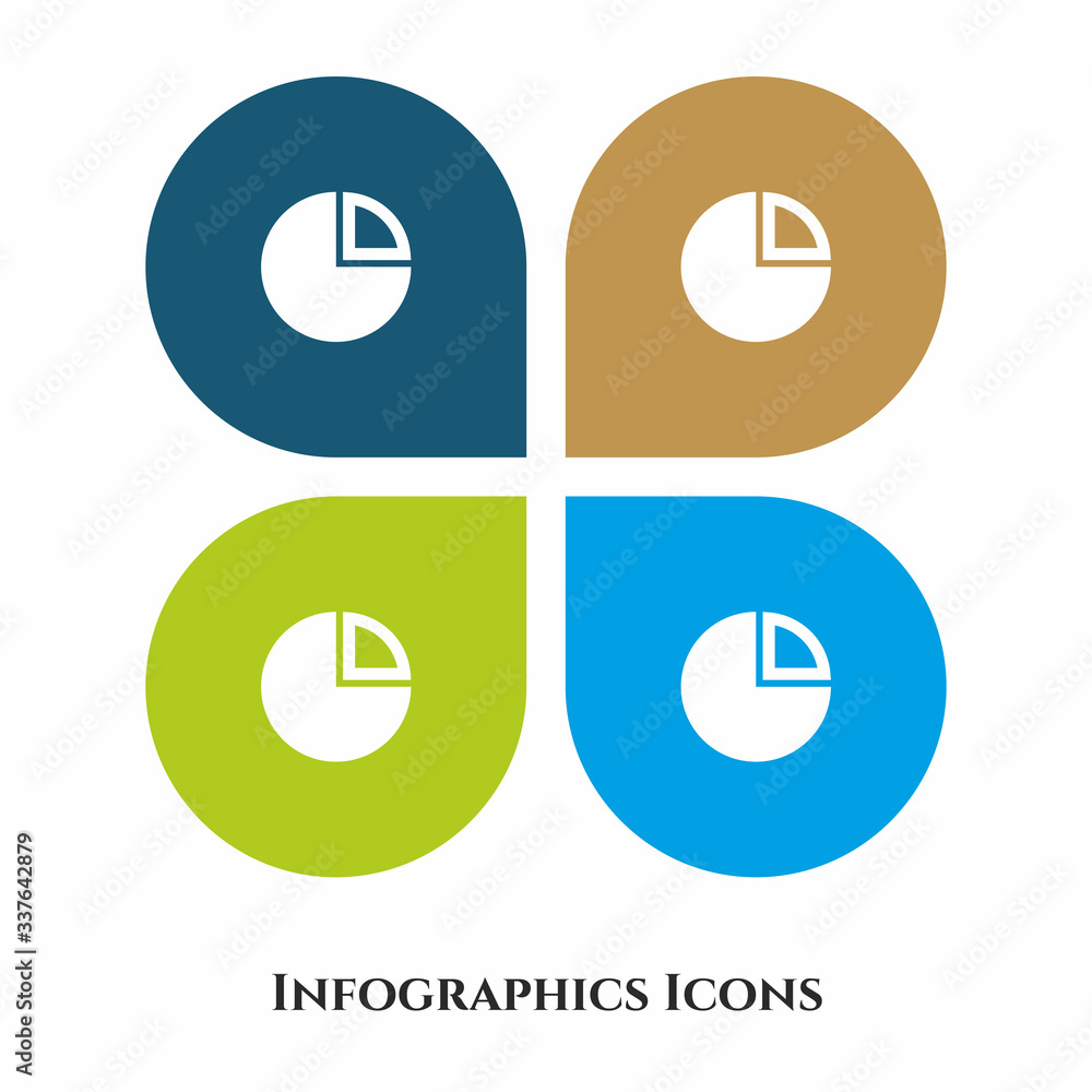 Poster graph vector illustration icon for all purpose. isolated on 4 different backgrounds.