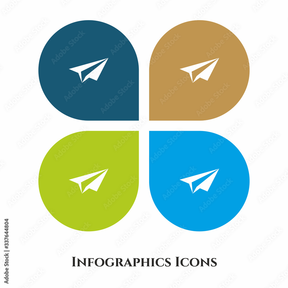 Fototapete mail sent vector illustration icon for all purpose. isolated on 4 different backgrounds.