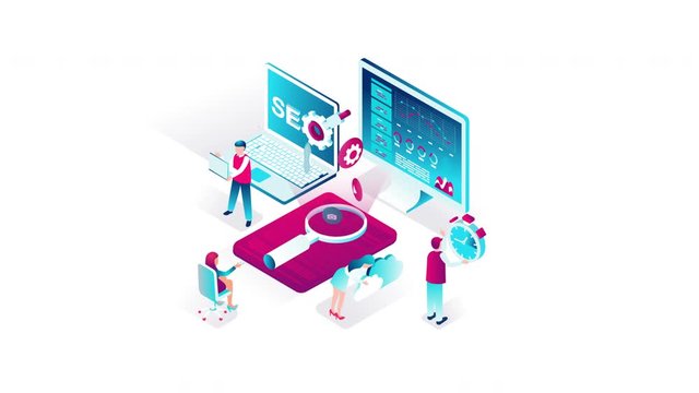 Seo Optimization Loop Animation Motion Graphics