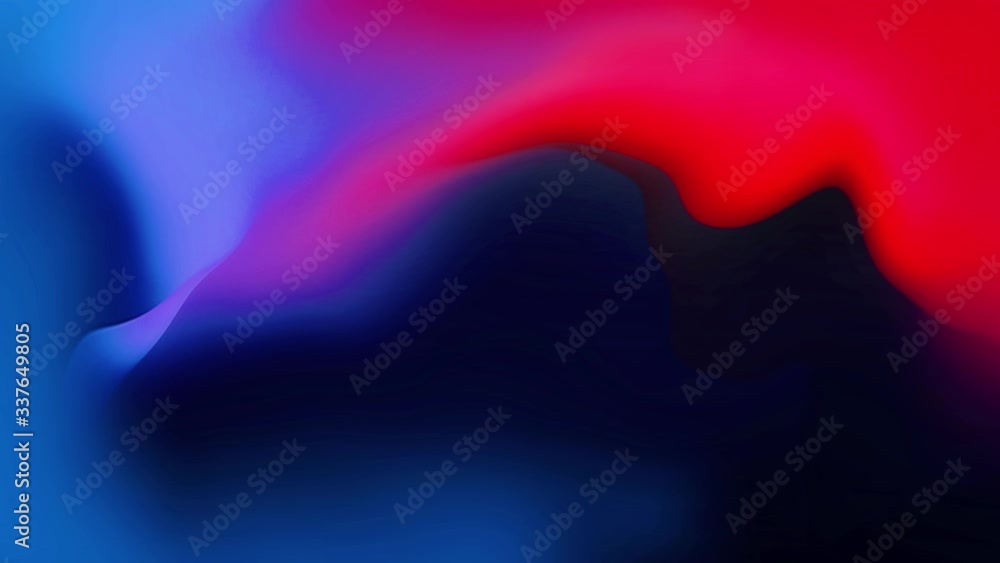 Poster trendy fluid blurred gradient background loop animation. colorful abstract liquid 3d shapes vibrant 